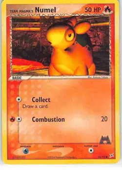 Team Magma's Numel 64/95 Common Team Magma vs Team Aqua Pokemon MP - Image 1