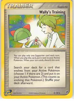 Wally's Training 89/100 Uncommon Sandstorm Pokemon NM - Image 1