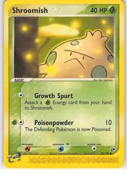 Shroomish 78/100 Common Sandstorm Pokemon MP - Image 1
