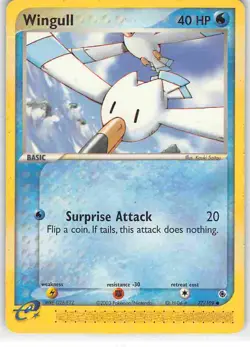 Wingull 77/109 Common Ruby & Sapphire Pokemon MP - Image 1