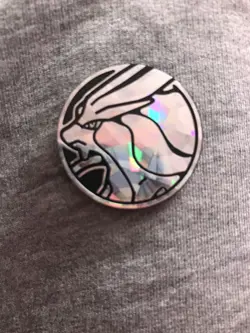 OFFICIAL POKEMON TCG PLASTIC HOLOFOIL SUICUNE COIN - Image 1