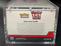 Pokemon 151 SV3.5 Booster Bundle Display Case Sealed W/Acrylic Case - Image 3