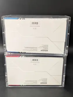 2x Pokemon Black Bolt White Flare Sealed Booster Bundle Display Case W/Acrylic - Image 2