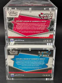 2x Pokemon Black Bolt White Flare Sealed Booster Bundle Display Case W/Acrylic - Image 3