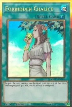 Yugioh - Forbidden Chalice (Premium Gold Rare) (1st Edition) - MAGO-EN048 (P) - Image 1