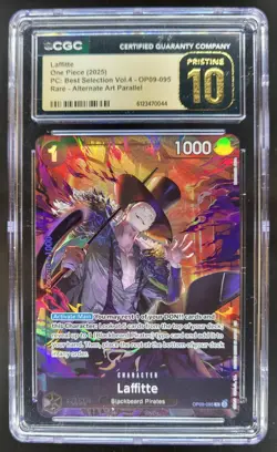 2025 ONE PIECE LAFFITTE RARE ALT ART OP09-095 CGC 10 PRISTINE A PT - Image 1