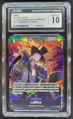 2025 ONE PIECE LAFFITTE RARE ALT ART OP09-095 CGC 10 A PT - Image 1