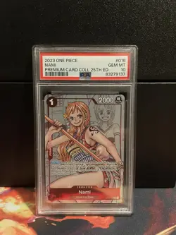 PSA 10 2023 NAMI ST01-016 ONE PIECE PREMIUM CARD COLLECTION 25TH ANNIVERSARY - Image 1