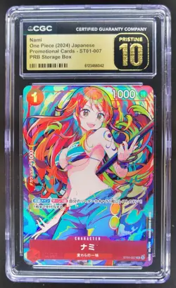 2024 ONE PIECE JP NAMI PROMO STORAGE BOX ST01-007 CGC 10 PRISTINE A PT - Image 1