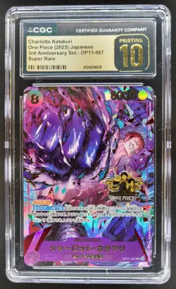 2025 ONE PIECE JP CHARLOTTE KATAKURI SUPER RARE OP11-067 CGC 10 PRISTINE A PT - Image 1