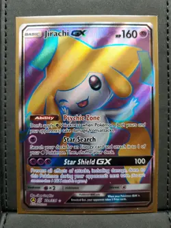 Jirachi GX 79a/236 Alternate Art Promo Full Art Holo Sun & Moon Pokemon Card NM - Image 1