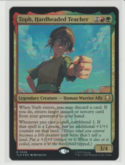 Toph, Hardheaded Teacher - Foil Rare MtG Card TLA 246 - Image 1