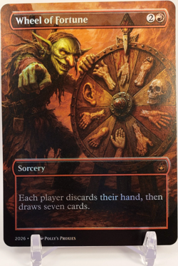 Wheel of Fortune FOIL Proxy Card with Custom Fantasy Art - Image 1