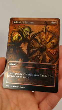 Wheel of Fortune FOIL Proxy Card with Custom Fantasy Art - Image 2