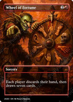 Wheel of Fortune FOIL Proxy Card with Custom Fantasy Art - Image 5