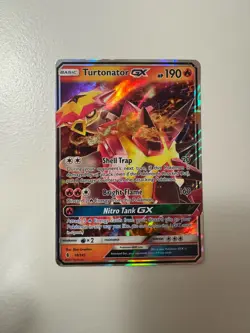 Turtonator GX 18/145 SM Guardians Rising Ultra Rare full art Pokemon TCG Card NM - Image 1