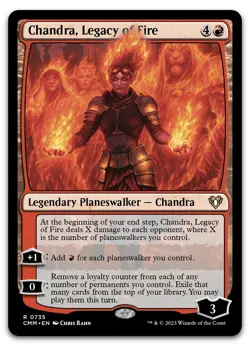 Chandra, Legacy of Fire #735 (NM) Commander Masters CMM Magic MTG - Image 1
