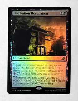 Fire Nation Occupation - FOIL - MTG ATLA Eternal - TLE 105 - Image 1