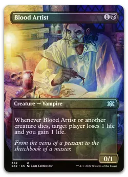Blood Artist (Borderless) #352 (Foil) (NM) Double Masters 2022 2X2 Magic MTG - Image 1