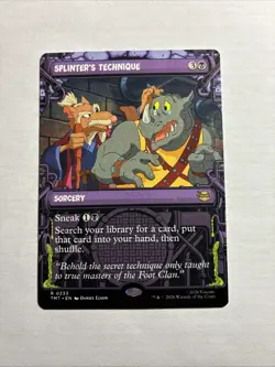 Splinter's Technique (Showcase) - Teenage Mutant Ninja Turtles MTG + Bonus Rare! - Image 1