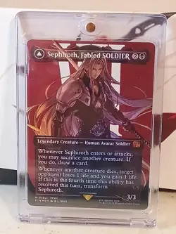 Magic The Gathering Final Fantasy Sephiroth Fabled SOLDIER Borderless Foil #382 - Image 1