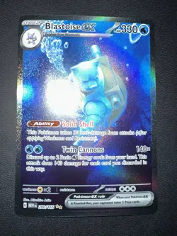 Pokemon Blastoise EX 200/165 Special Illustration Rare SV Scarlet & Violet 151 - Image 3