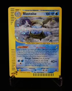 2002 WOTC PokeMon Trader Card Expedition Base Set Blastoise 4/165 Holo E-Reader - Image 2
