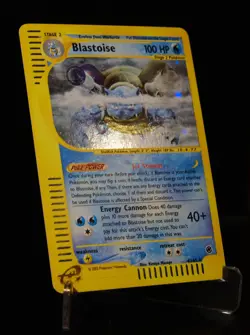 2002 WOTC PokeMon Trader Card Expedition Base Set Blastoise 4/165 Holo E-Reader - Image 4