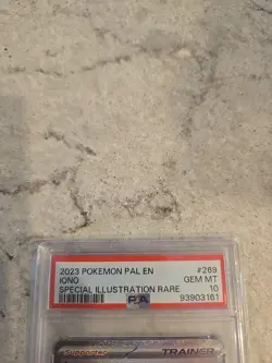 2023 Pokemon Paldea Evolved Iono Full Art SIR #269/193 PSA 10 - Image 2