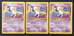 2000 POKEMON BLACK STAR PROMO NON HOLO MEW X3 NM SET 🔮 - Image 1