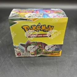 Pokemon TCG SWSH Evolving Skies Booster Box Sealed w/ Acrylic Case - Image 1