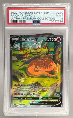 7526 Charizard V 2022 Pokemon Sword & Shield Ultra Premium Promo #SWSH260 PSA 9 - Image 1