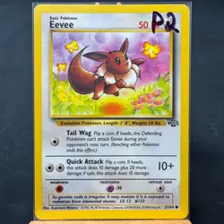 Eevee - 51/64 - Jungle Set - Unlimited - Common - Pokemon - WOTC - Played - Image 3