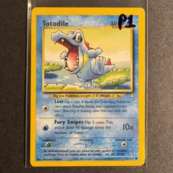 Totodile - 81/111 - Neo Genesis - Unlimited - Common - Pokemon - Played - Image 3