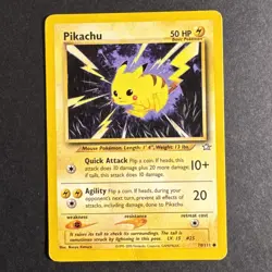 Pikachu - 70/111 - Neo Genesis - Unlimited - Common - Pokemon - Damaged - Image 1
