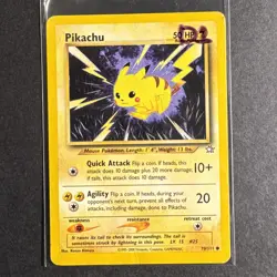 Pikachu - 70/111 - Neo Genesis - Unlimited - Common - Pokemon - Damaged - Image 3