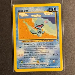 Wooper - 82/111 - Neo Genesis - Unlimited - Common - Pokemon - Damaged - Image 3