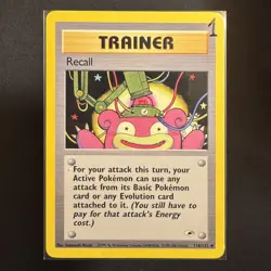 Recall - 116/132 - Gym Heroes - Pokemon - Uncommon - Played - Image 3