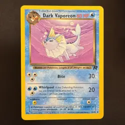 Dark Vaporeon - 45/82 - Team Rocket - Pokemon - Uncommon - Played - Image 1