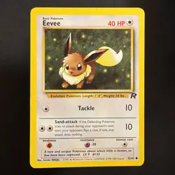 Eevee - 55/82 - Team Rocket - Pokemon - Common - Damaged - Image 1