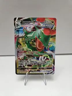 Pokemon Rayquaza VMAX Rapid Strike Full Art Holo Rare Evolving Skies 101/159 - Image 1