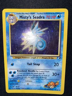 Pokemon - Misty’s Seadra - HoloFoil Rare! - Gym Heroes 7/132 - See Pics! - Image 2