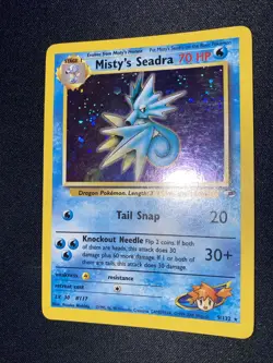 Pokemon - Misty’s Seadra - HoloFoil Rare! - Gym Heroes 7/132 - See Pics! - Image 5