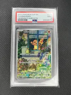2019 Pokemon Obsidian Flames ETB Charmander SVP 44 PSA Mint 9 - Image 1