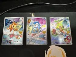 First partner illustration collections pokemon Turtwig 40 Chimchar 41 Piplup 42 - Image 1