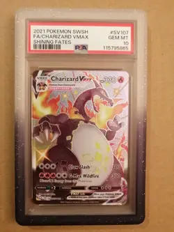 PSA 10 Charizard Vmax SV107/SV122 Pokemon Shining Fates Shiny Vault - Image 1
