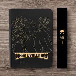 Vault X - 9 Pocket Zip Binder-Black Pokemon Mega Evolution Lucario & Gardevoir - Image 1
