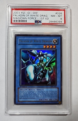 Yu-Gi-Oh! - 2003 Paladin of White Dragon 1st Edition - MFC-026 - PSA 8 - NM-MT - Image 1