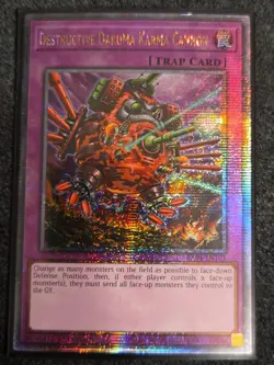 Destructive Daruma Karma Cannon RA04-EN103 Quarter Century Secret Rare QCR - Image 1