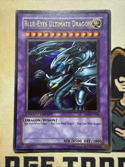 Blue-Eyes Ultimate Dragon - JMP-EN005 Ultra Rare - Limited Edition Yugioh LP - Image 2